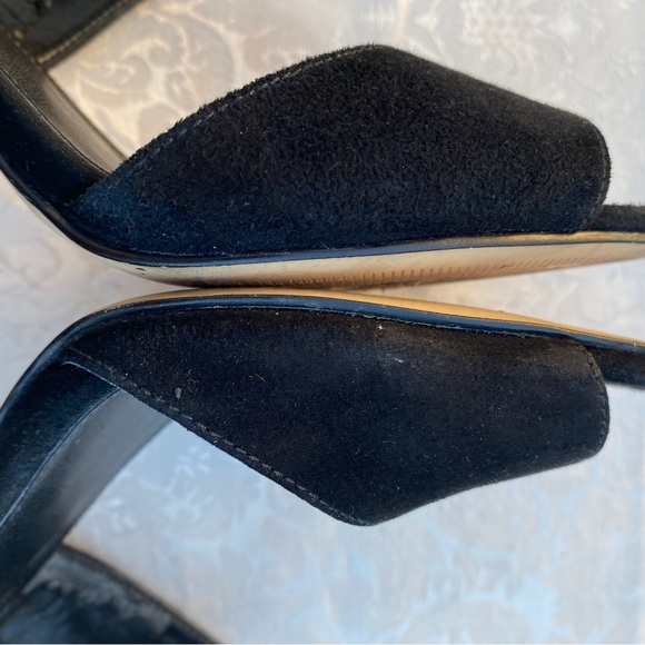 Michael Michael Kors women’s faux suede high heel slip on shoes, blk Size 7.5 - Picture 8 of 12